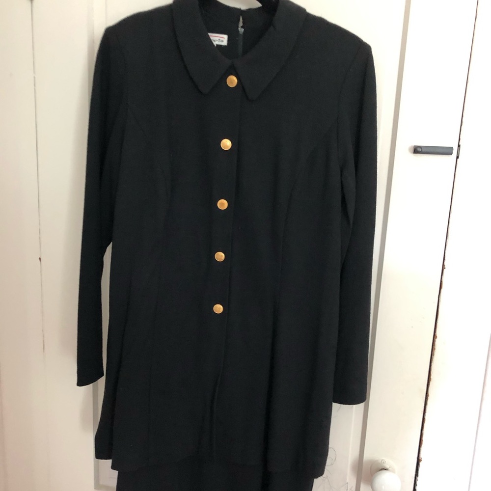 Talbots women’s black wool dress sz 12